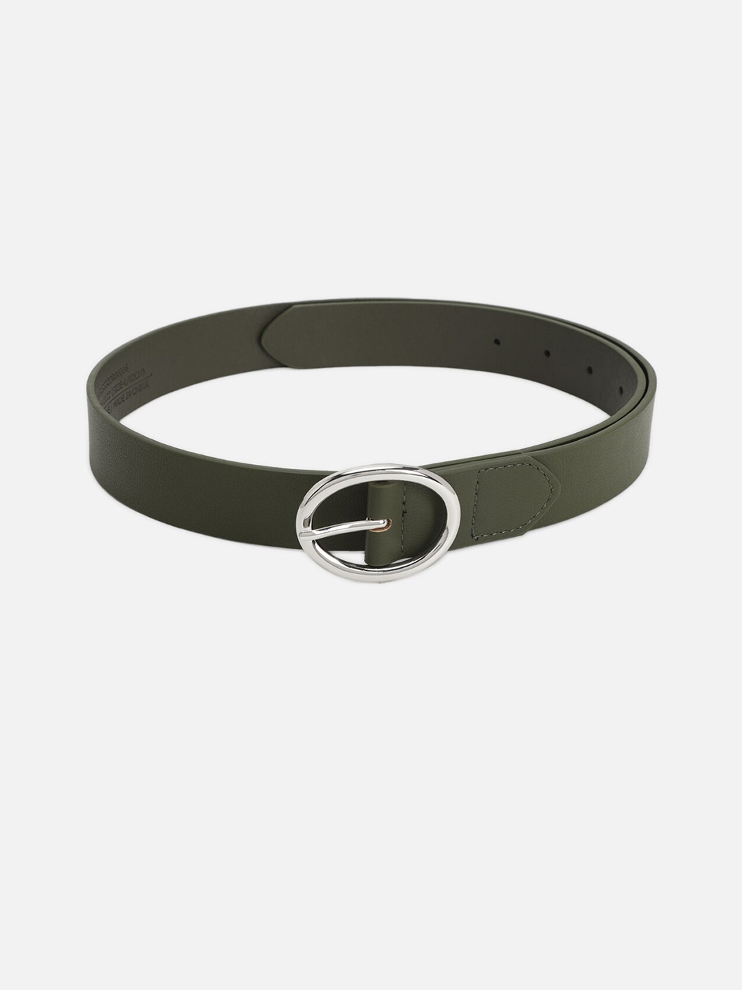 

Van Heusen Woman Leather Tang Closure Belt, Green