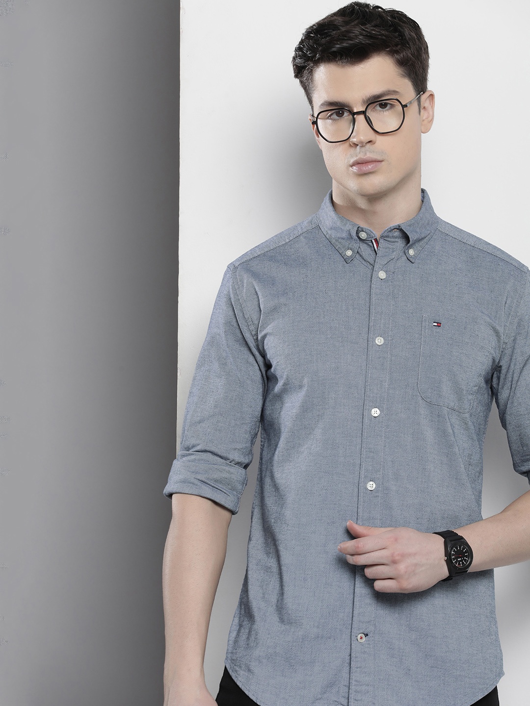

Tommy Hilfiger Slim Fit Casual Shirt, Blue