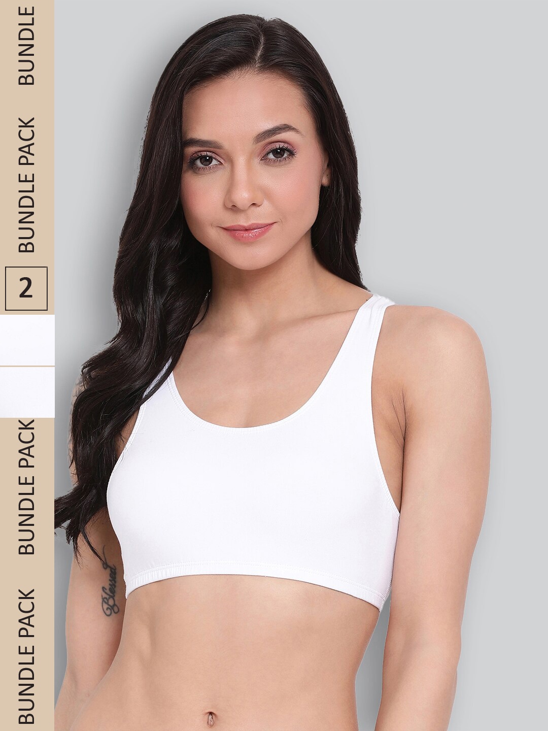 

LYRA Pack Of 2 Lightly Padded Super Support Bra, White