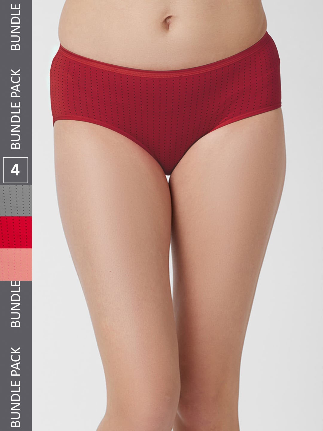 

FashionRack Women Pack Of 4 Cotton Hipster Briefs 6048 _RLGMPe, Assorted