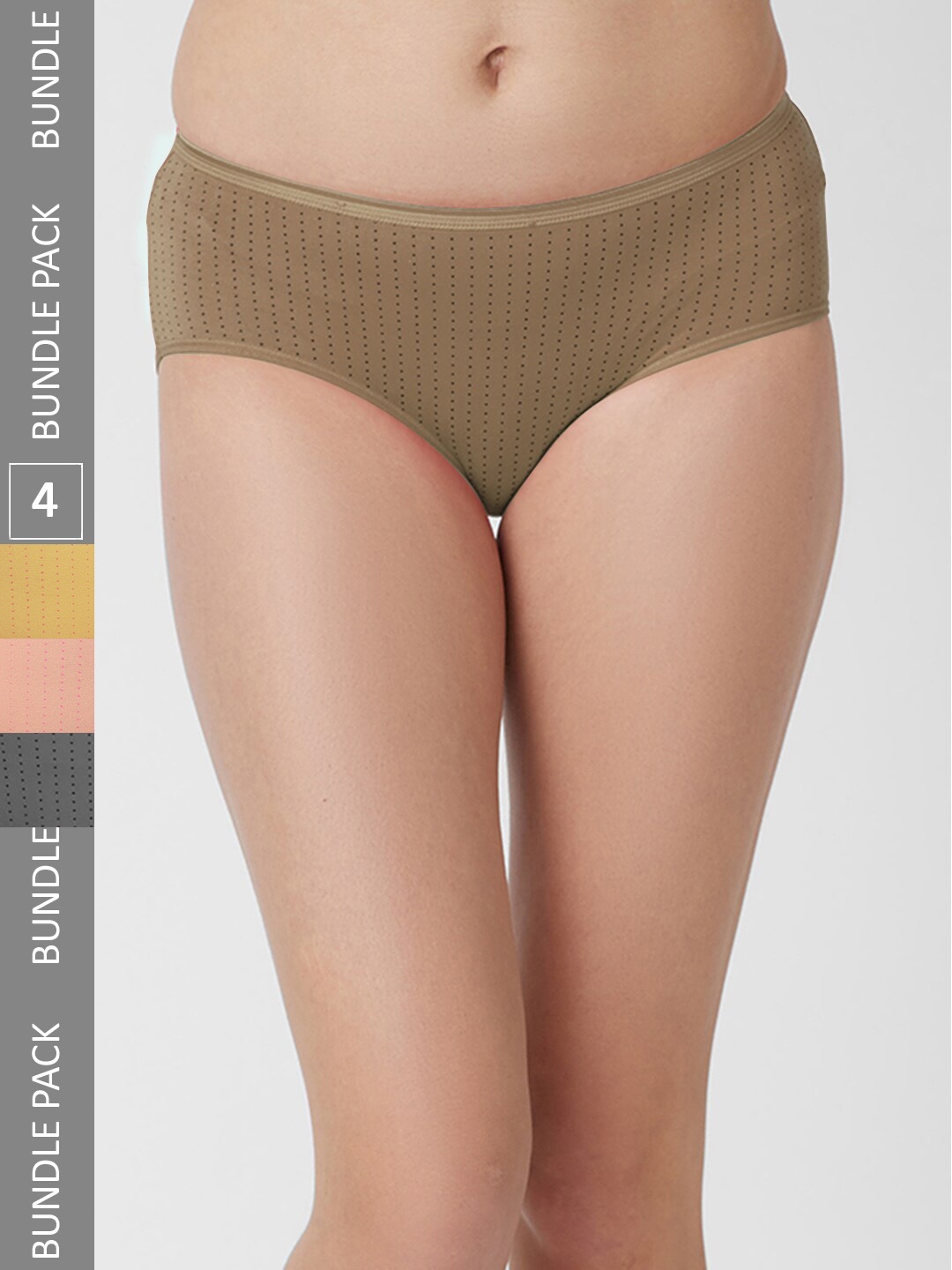 

FashionRack Pack Of 4 Cotton Hipster Briefs 6048 _SBrDGY, Olive