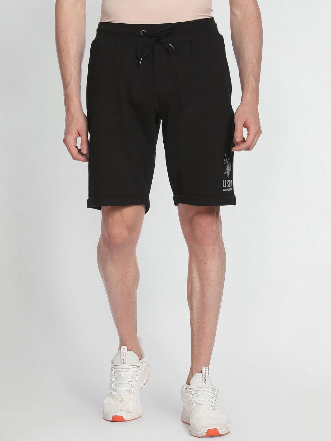 

U.S. Polo Assn. Denim Co. Men Regular Fit Sports Shorts, Black