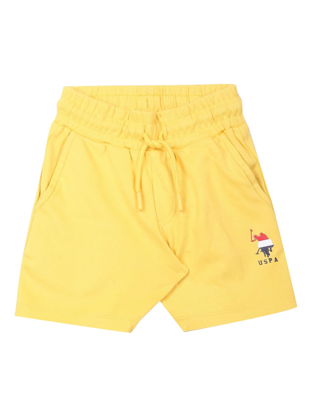 

U.S. Polo Assn. Kids Boys Slim Fit Pure Cotton Shorts, Yellow