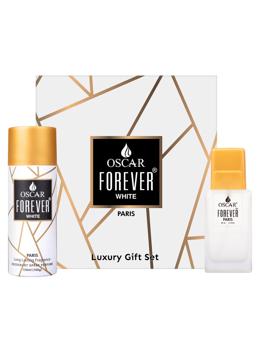 

OSCAR Unisex Forever White Paris(150 ML) + Forever Paris EAU DE PARFUM (60 ML), Na