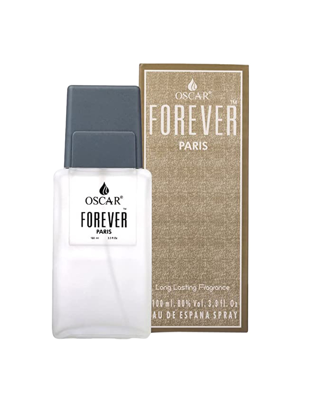 

OSCAR Men Forever Paris Long Lasting Eau De Parfum Spray - 100 ml, White