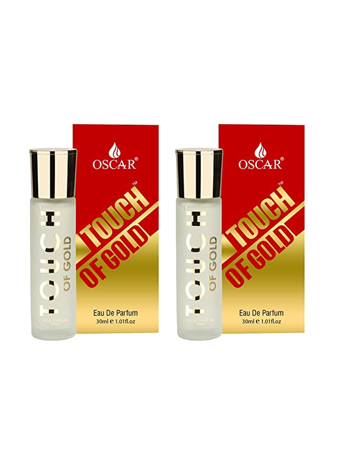 

OSCAR Set of 2 Touch of Gold Long Lasting Eau De Parfum - 30 ml each, Red