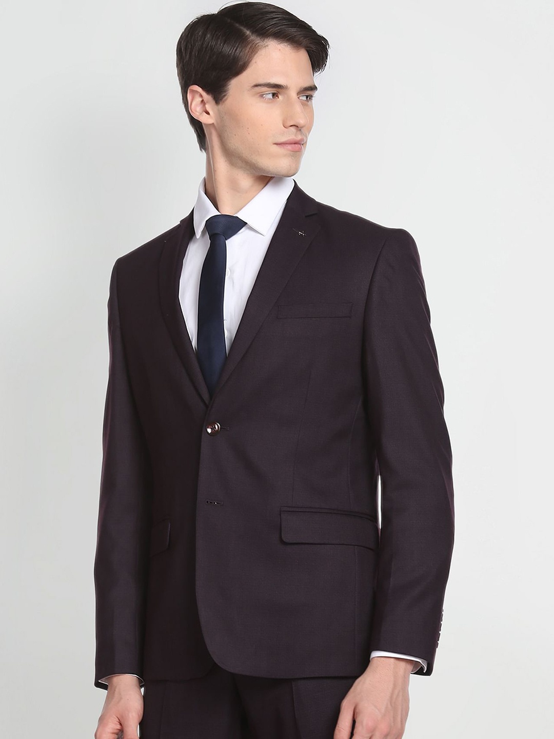 

Arrow 2-Piece Slim-Fit Single-Breasted Formal Suit, Burgundy