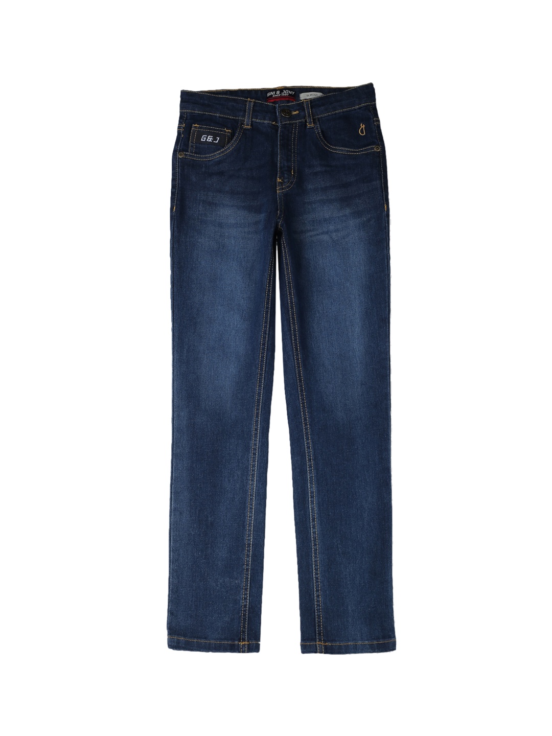 

Gini and Jony BoysClean Look Mid Rise Denim Jeans, Navy blue