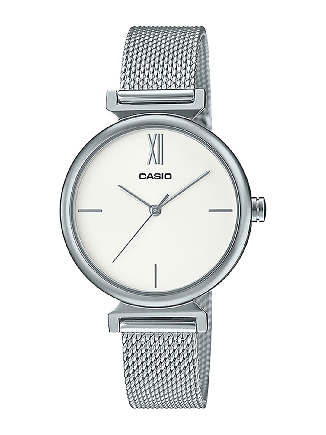

CASIO Women Stainless Steel Cuff Straps Analogue Watch A2125, Silver