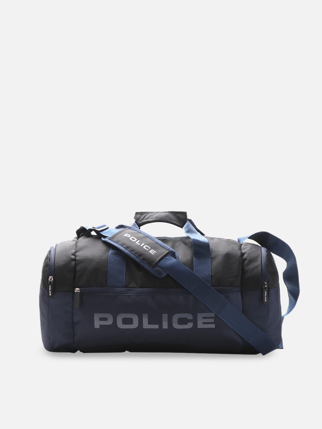 

Police Printed Duffel Bag, Black