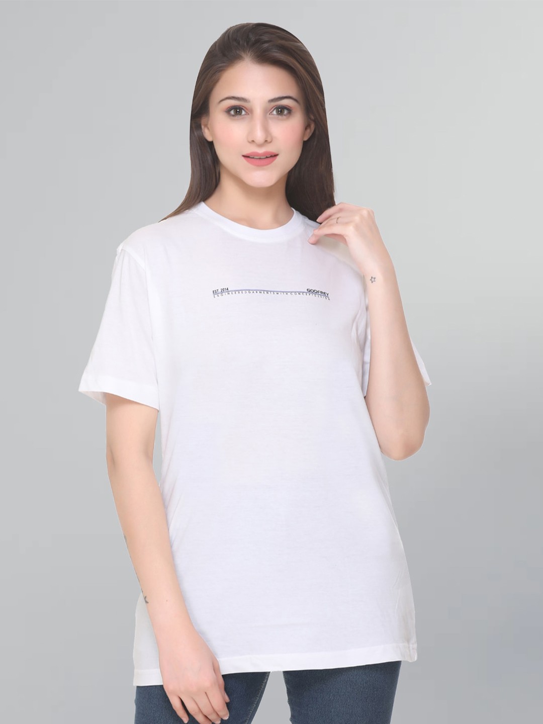 

GODFREY Dry-Fit Cotton T-shirt, White