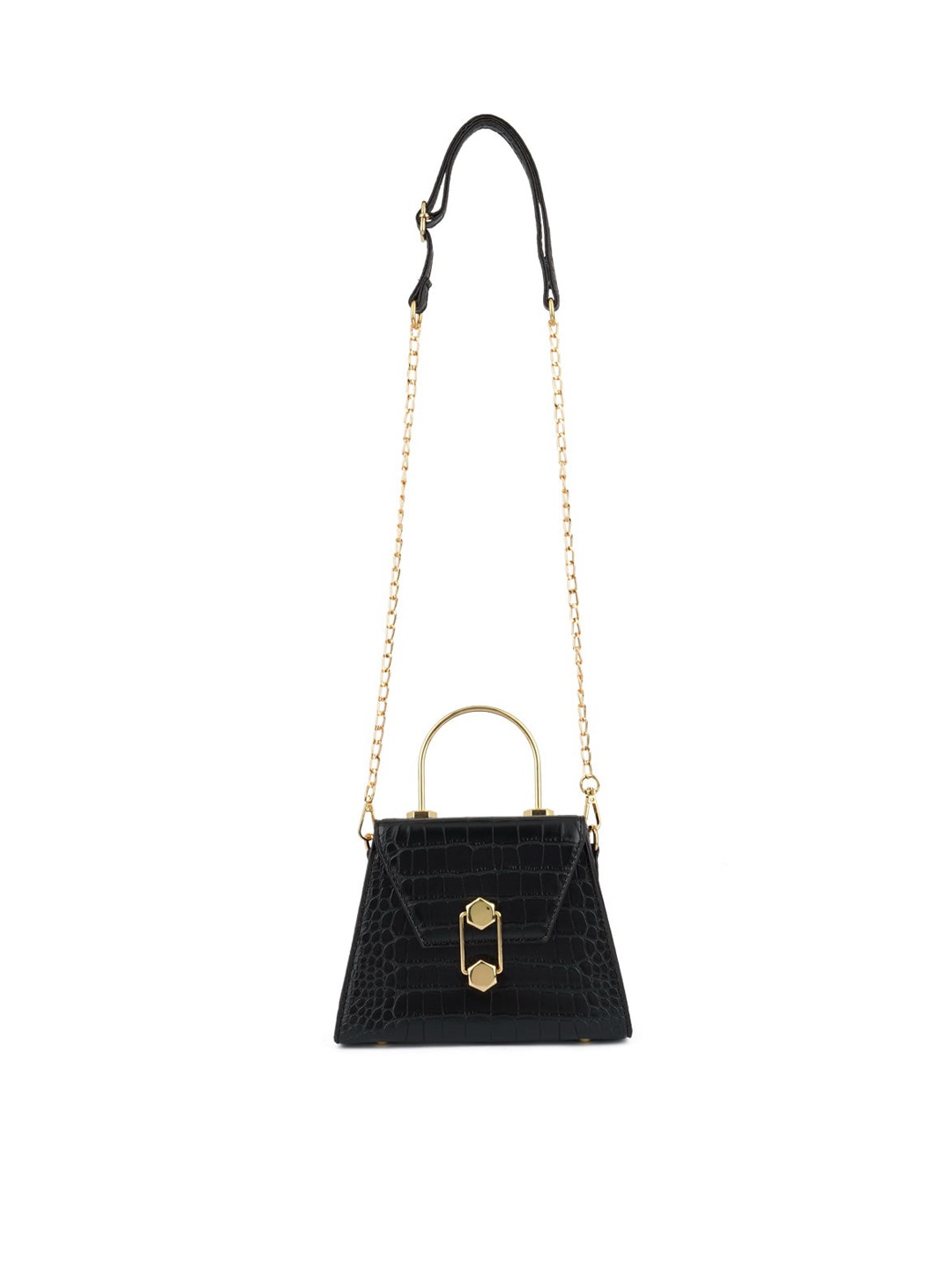 

London Rag Textured PU Sling Bag, Black