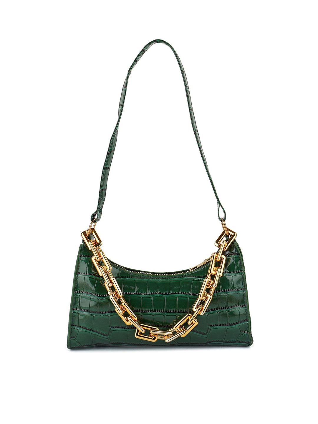 

London Rag Textured Structured Handheld Bag, Green