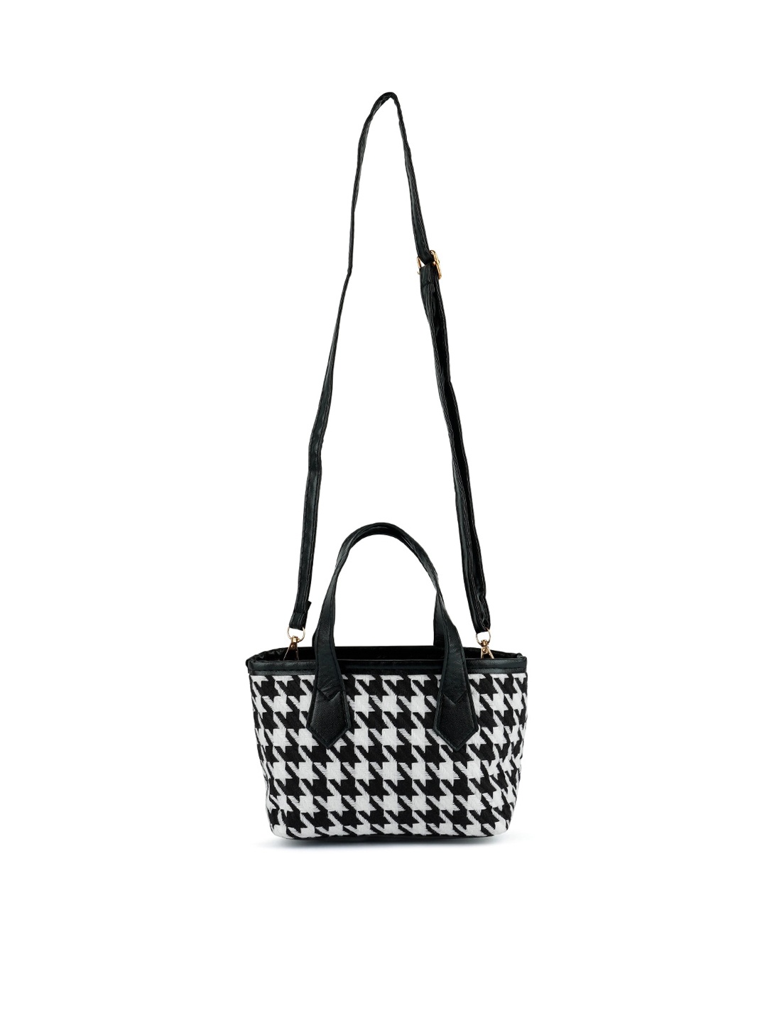 

London Rag Printed Structured Sling Bag, Black