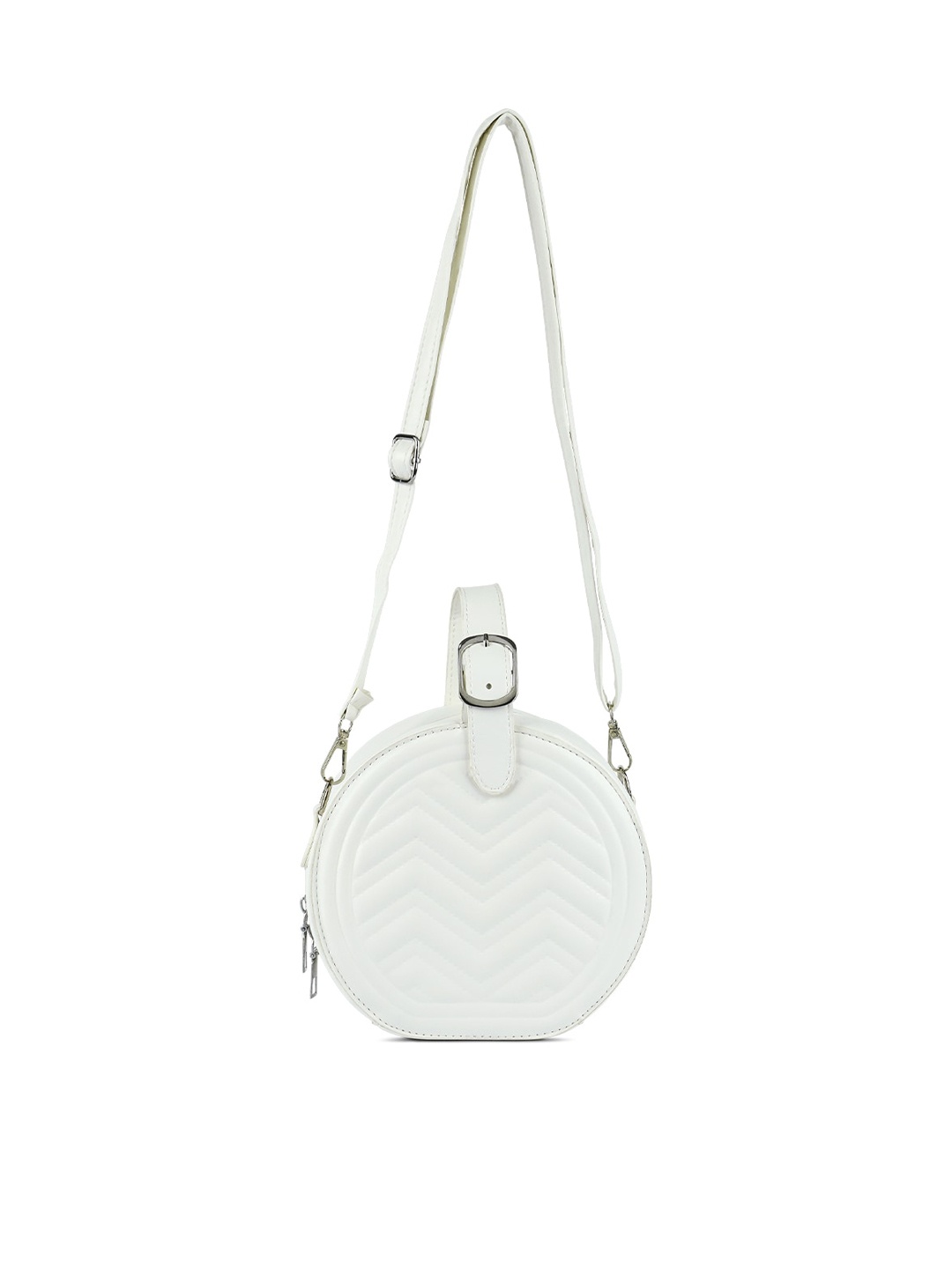 

London Rag Structured Sling Bag With Quilted, White