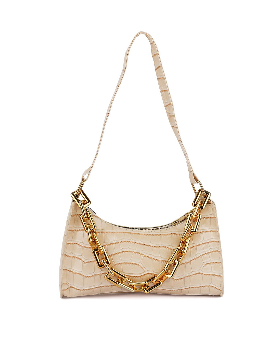 

London Rag Textured PU Handheld Bag, Off white