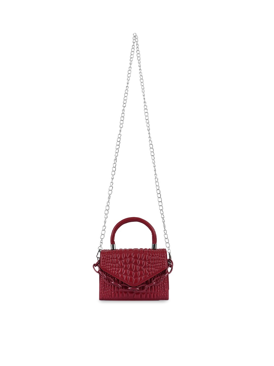 

London Rag Textured Quilted Sling Bag, Fuchsia