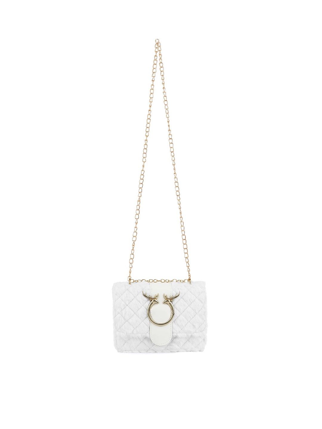 

London Rag Sling Bag With Quilted, White