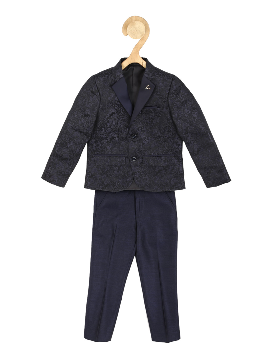 

Allen Solly Junior Boys Printed Single-Breasted Two-Piece Suit, Grey