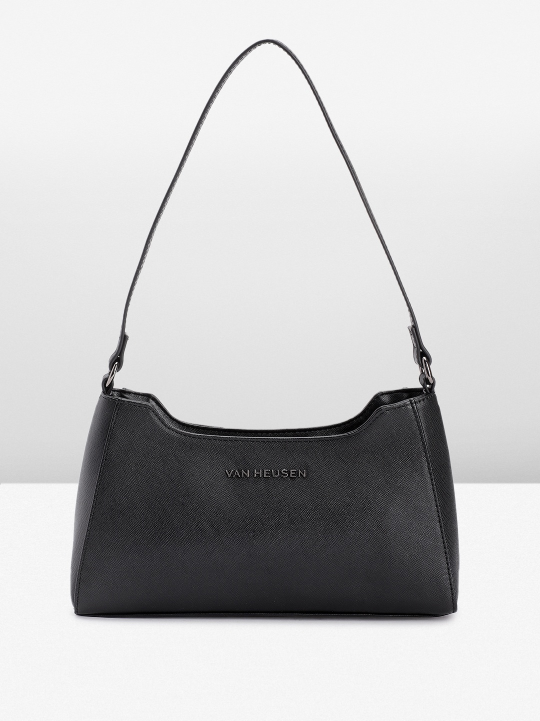 

Van Heusen Structured Baguette Bag, Black