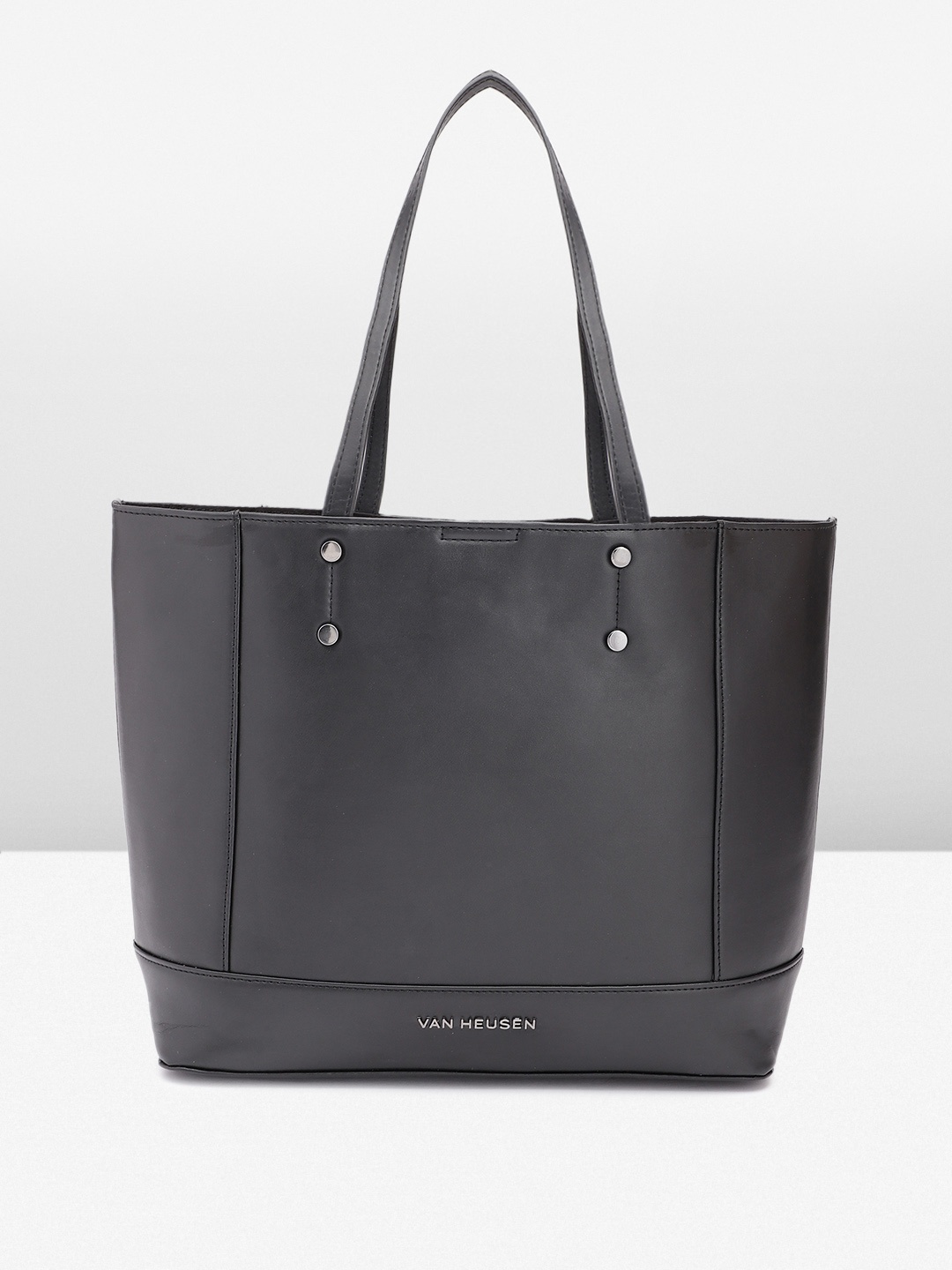 

Van Heusen Black Solid Tote Bag