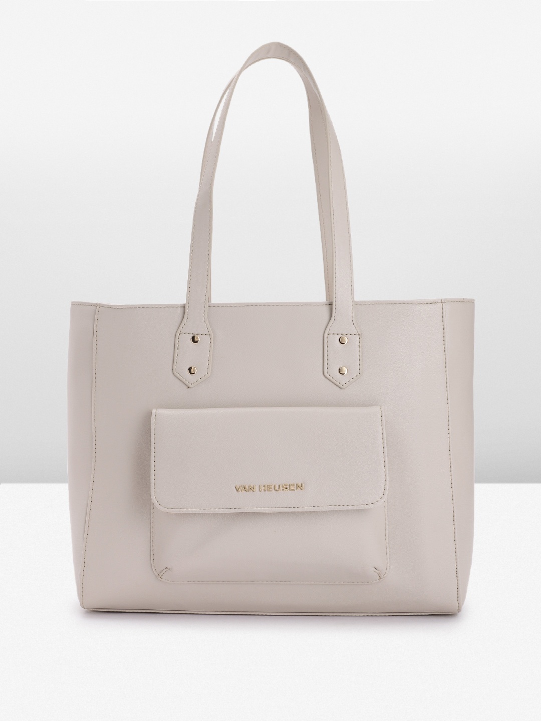 

Van Heusen Structured Handheld Bag, Off white