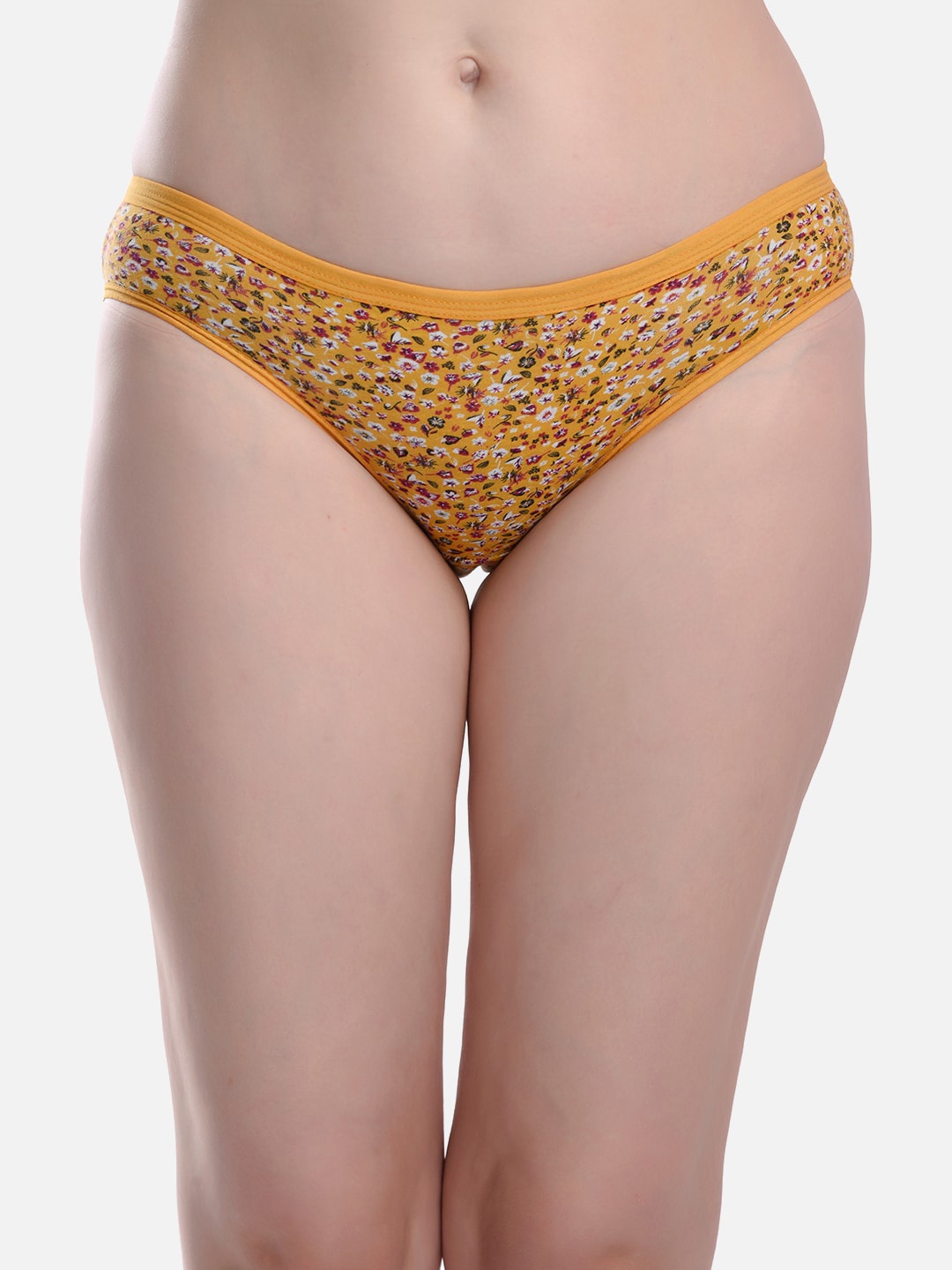 

StyFun Women Floral Printed Anti Microbial Hipster Briefs LS_Flower, Yellow