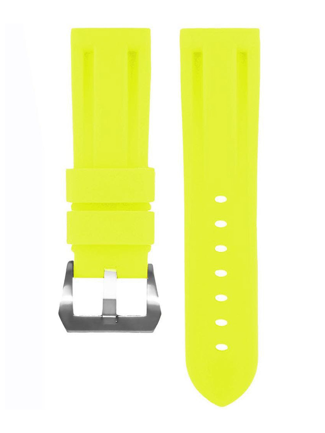 

KREDO Premium Rubber Tang Watch Straps, Fluorescent green
