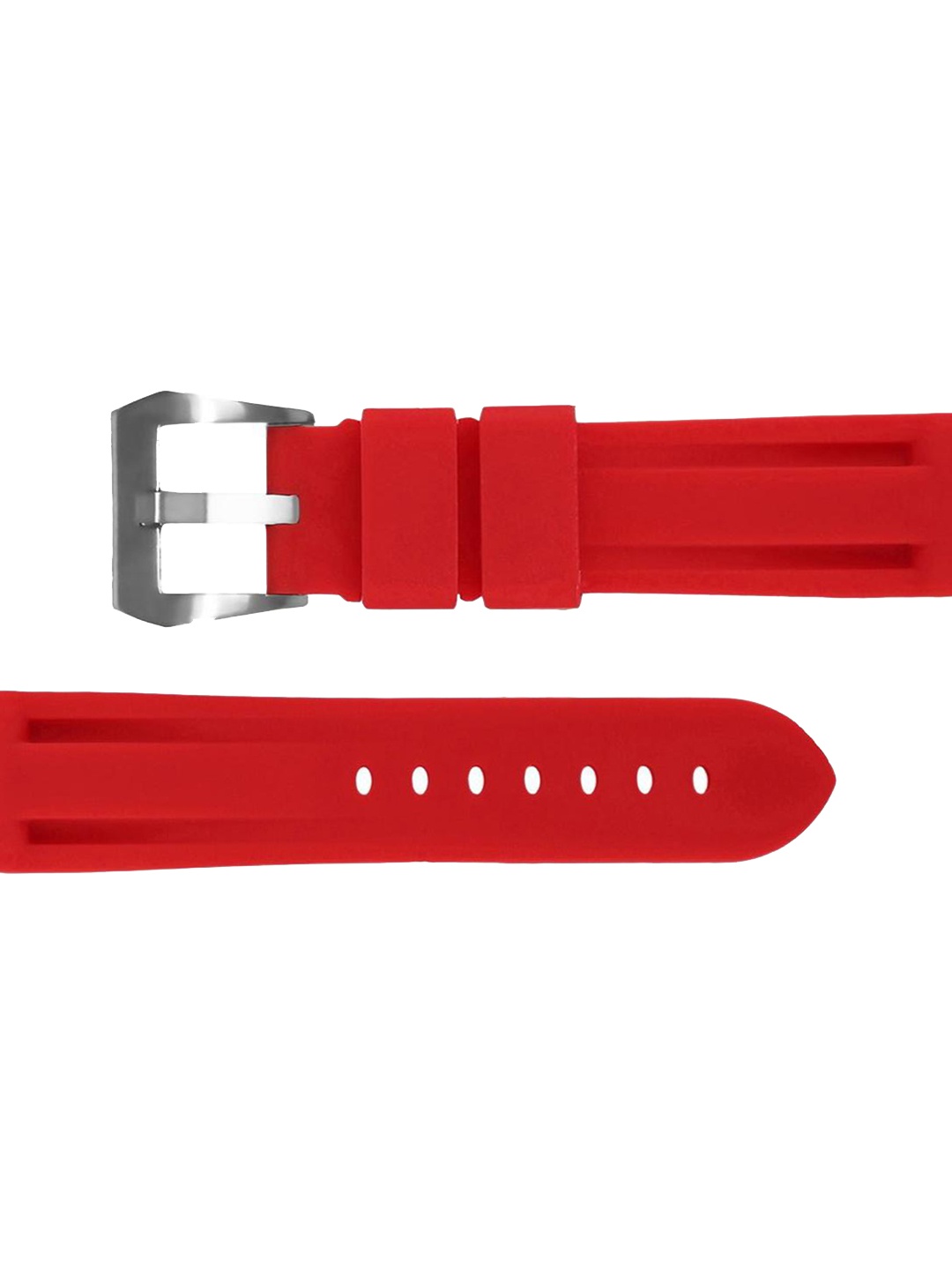 

KREDO Rubber Watch Strap, Red