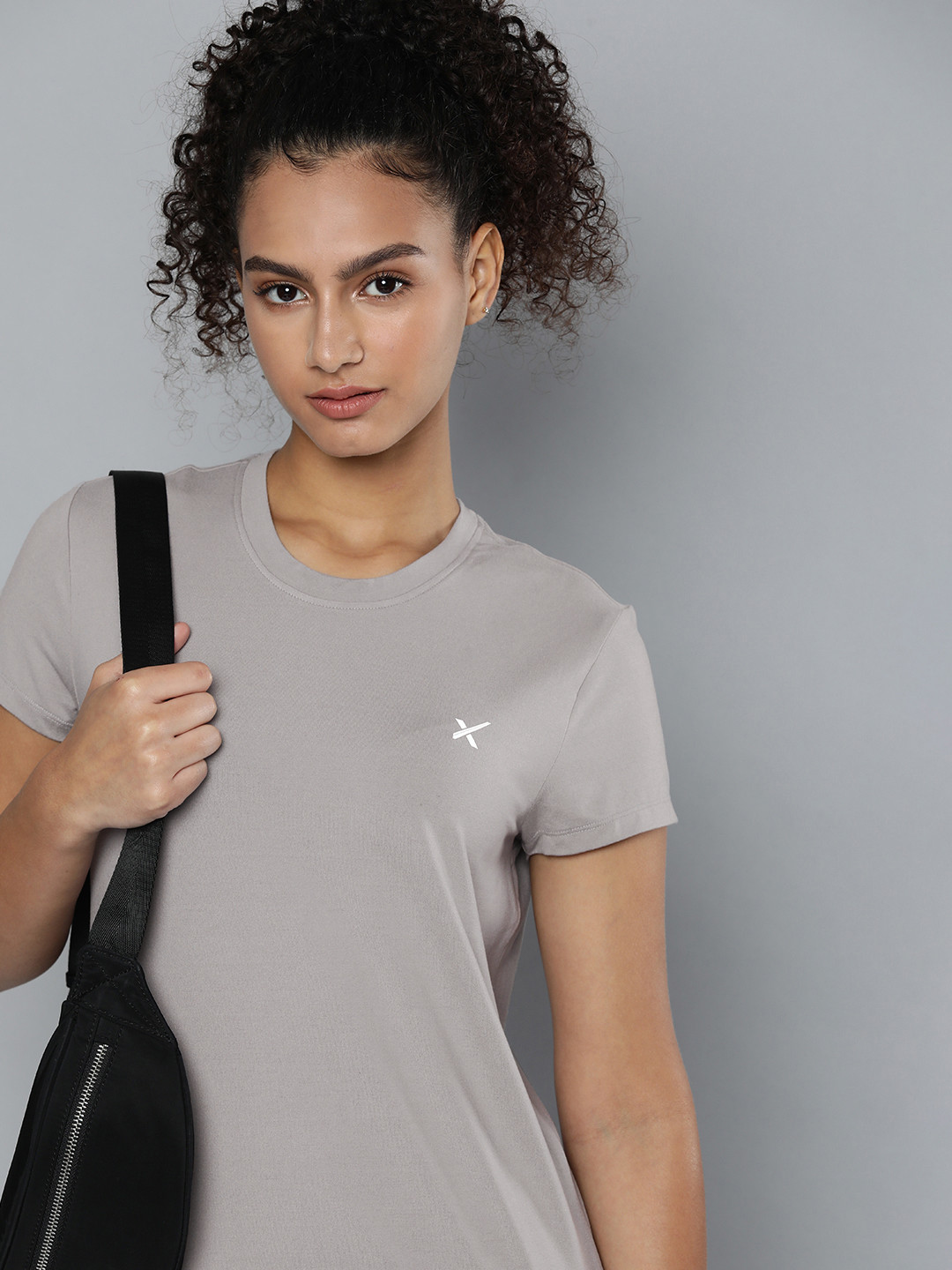 

HRX by Hrithik Roshan Solid Running T-shirt, Grey