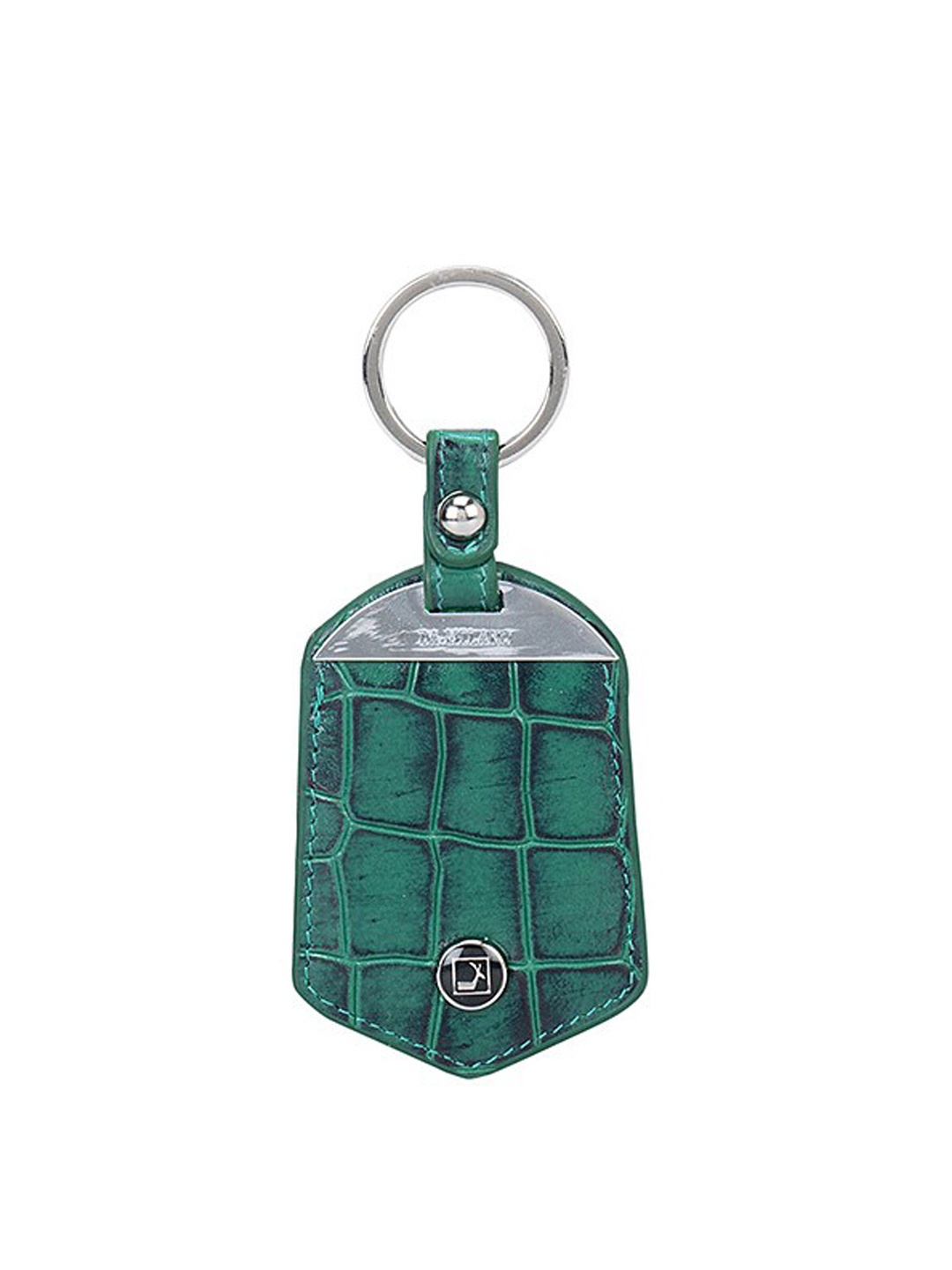 

Da Milano Textured Genuine Leather Key Chain, Green