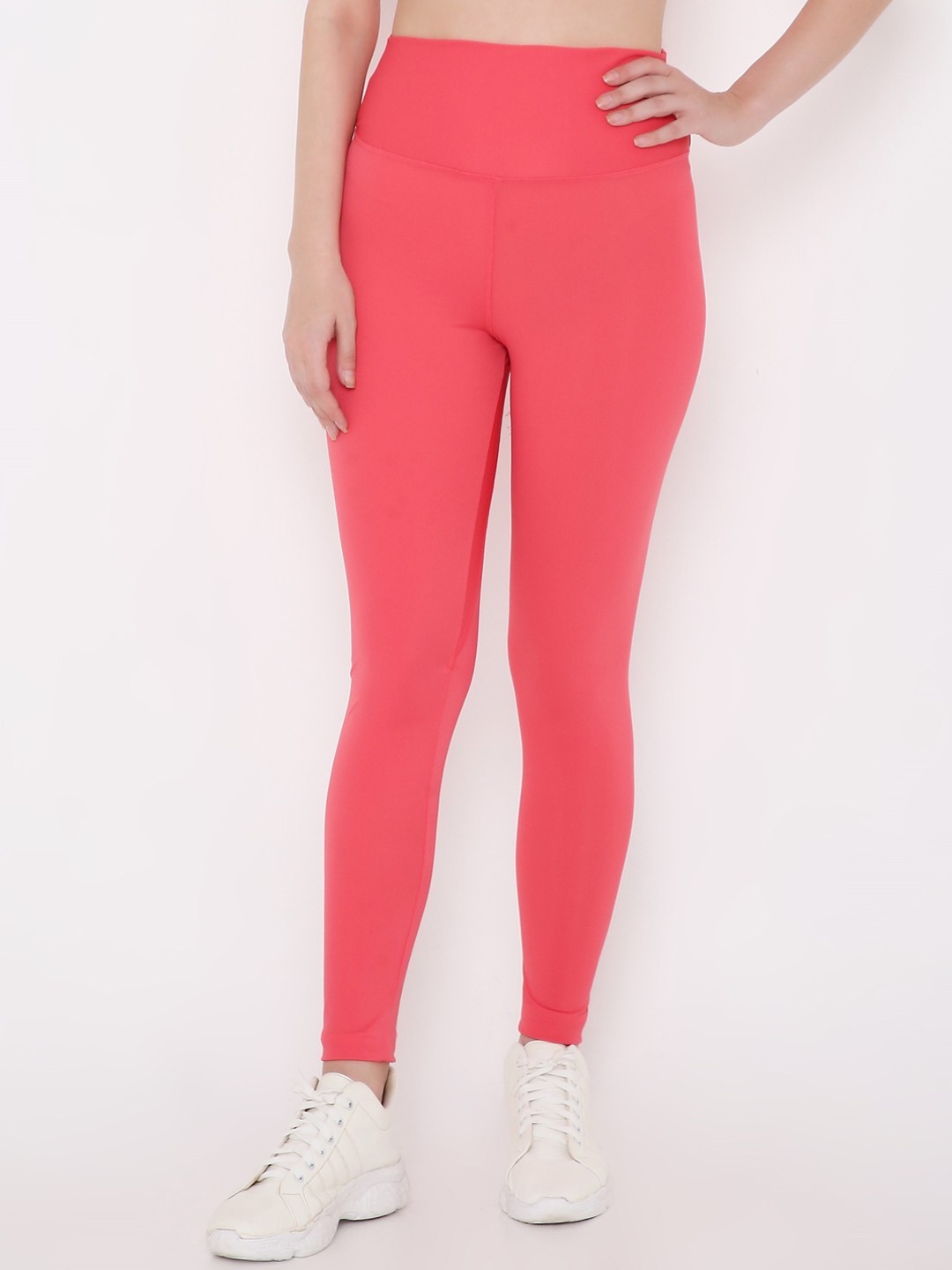 

Berrys Intimatess High-Rise Ankle Length Sports Tights, Red