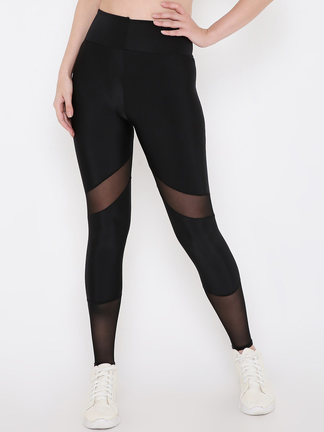 

Berrys Intimatess Women Ankle Length Training & Gym Sports Tights, Black