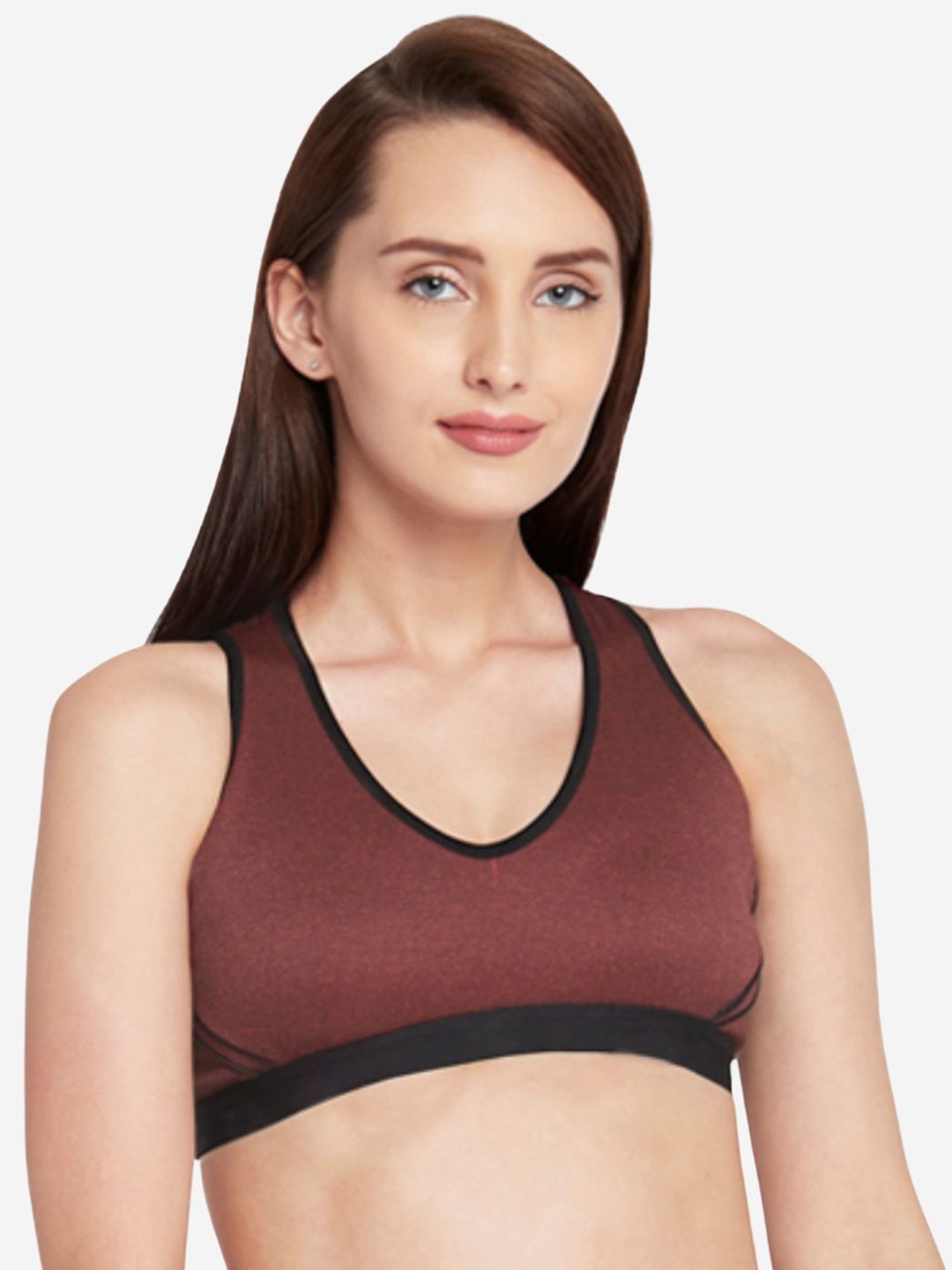 

Berrys Intimatess Removable Padding Rapid-Dry Moisture Wicking Workout Bra, Maroon