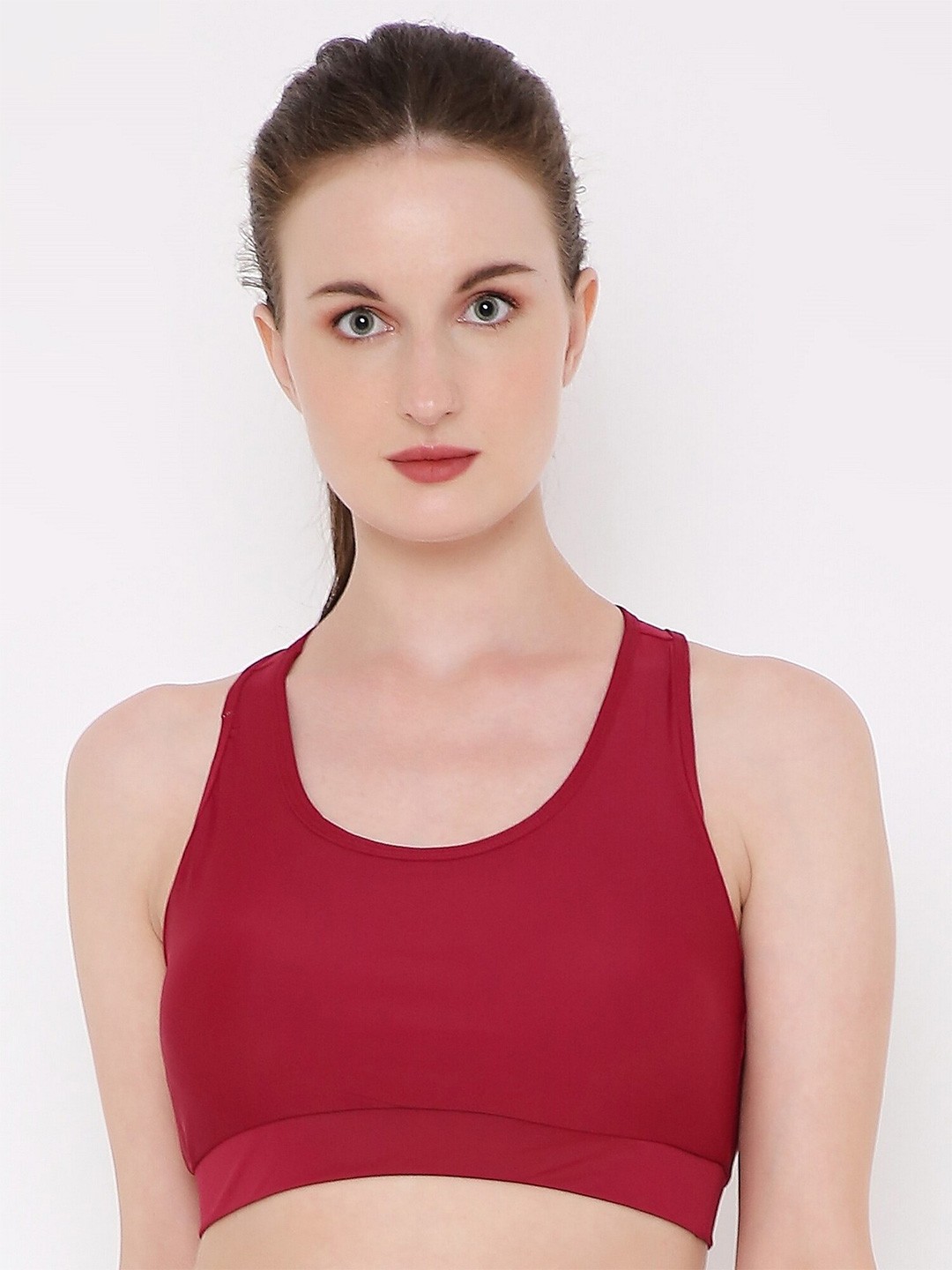 

Berrys Intimatess Removable Padding Anti Microbial Workout Sports Bra BI-BSX-09015SB, Maroon