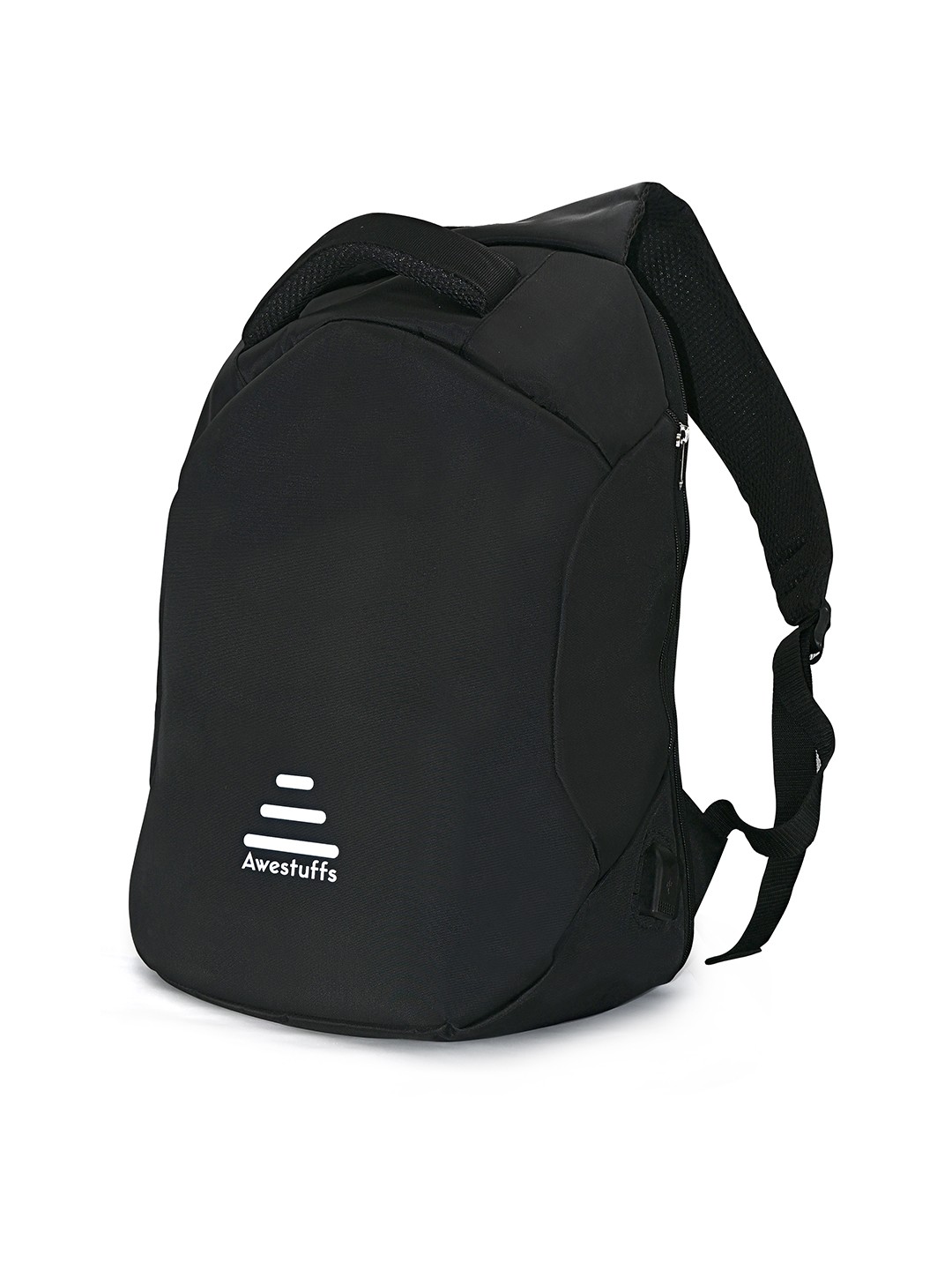 

Awestuffs Anti Theft Water Resistant Reflective Strip Medium Back Pack, Grey