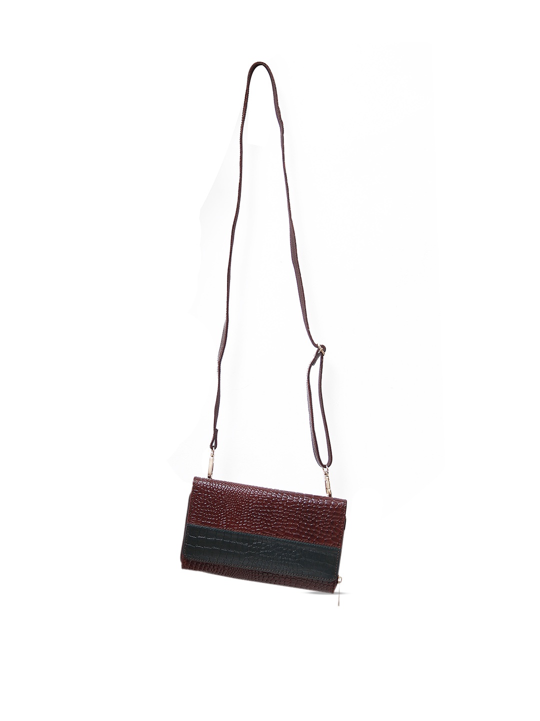 

Calvadoss Brown Women Textured Leather Sling Bag