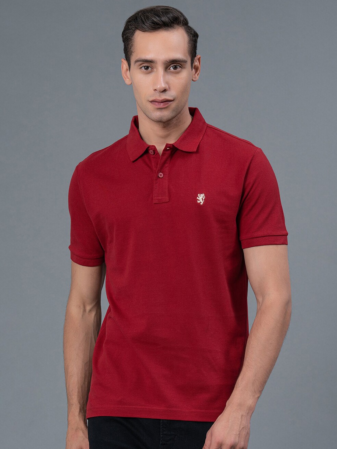 

Red Tape Men Polo Collar Pure Cotton T-shirt