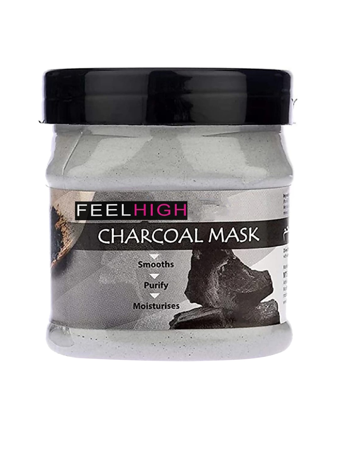 FEELHIGH Charcoal Mask For Skin Smoothening 500 ml, Black