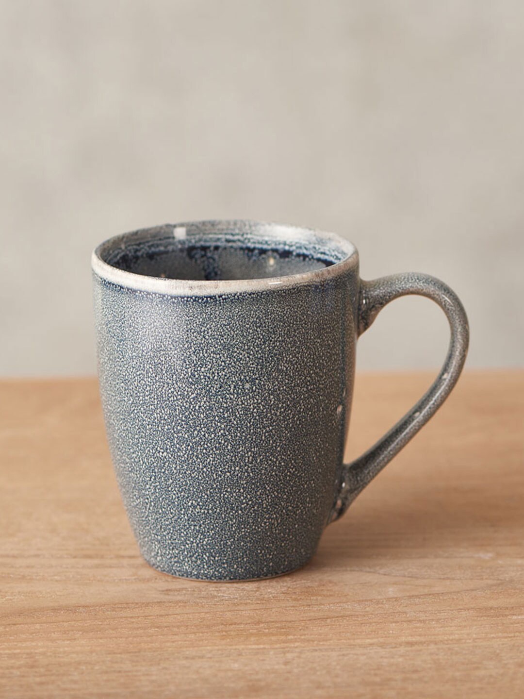 

THEDECORKART Mason Grey Textured Dishwasher Safe Ceramic Coffee Mug 250 ml