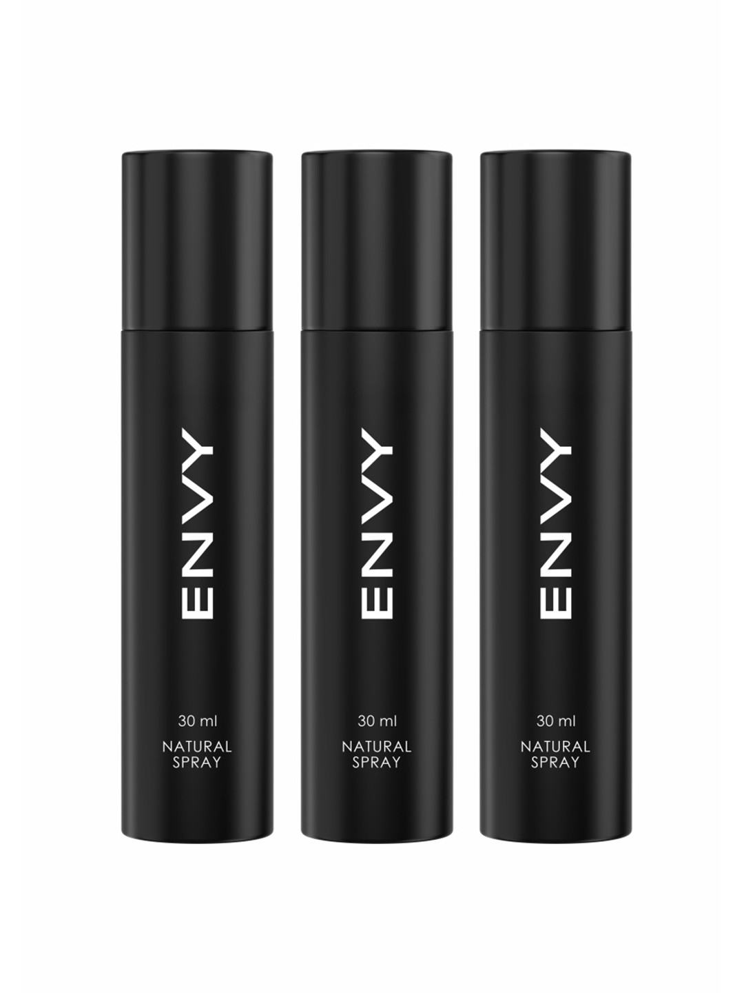 

Envy Men Set of 3 Long Lasting Natural Spray - 30 ml Each, Black