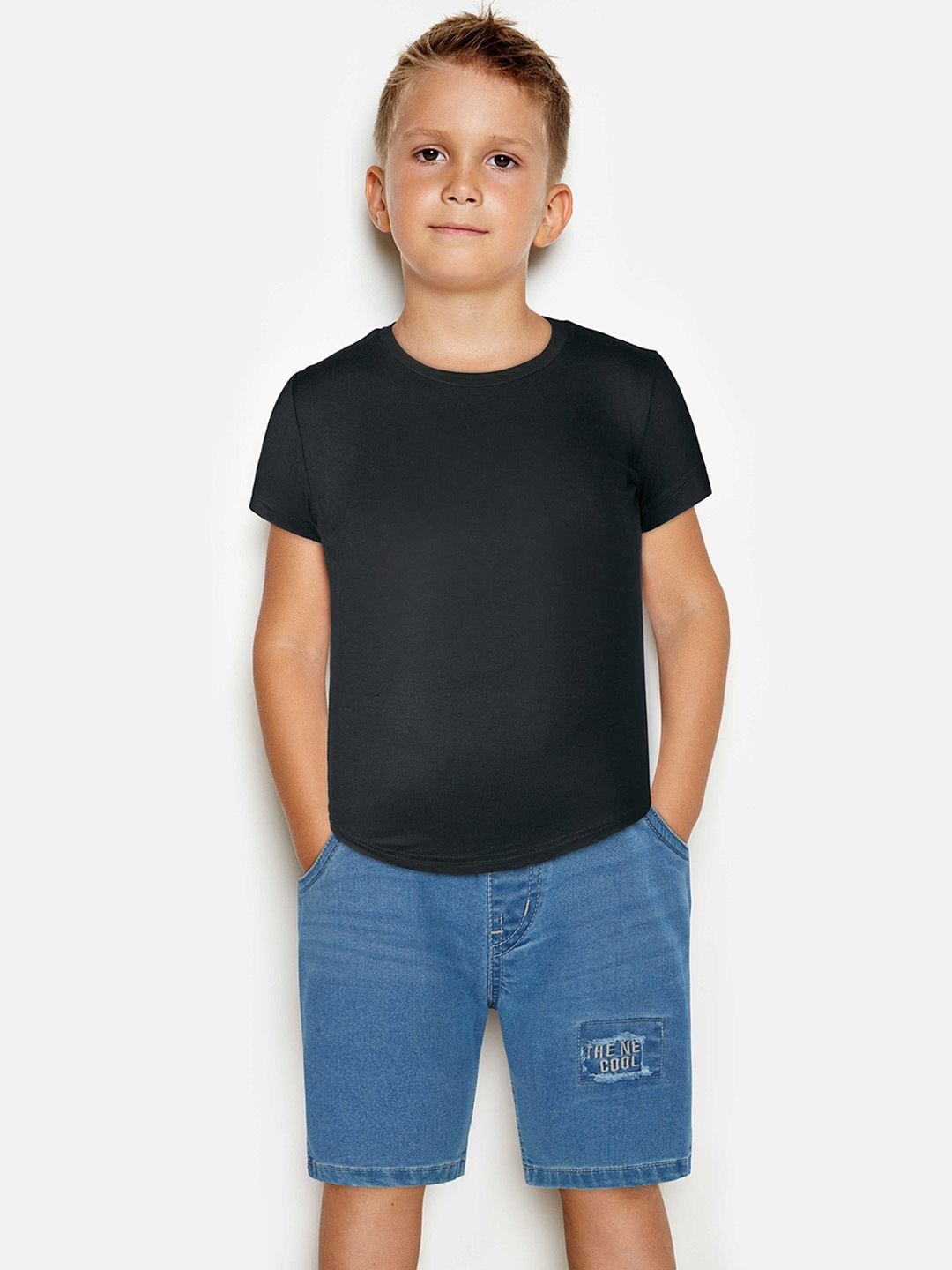 

Gini and Jony Boys Mid-Rise Denim Shorts, Blue