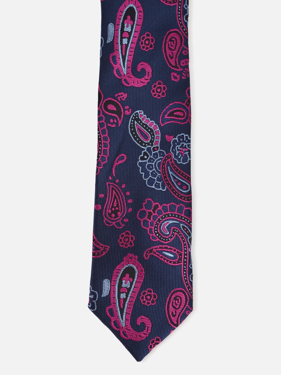 

Allen Solly Men Men Woven Design Broad Tie, Navy blue