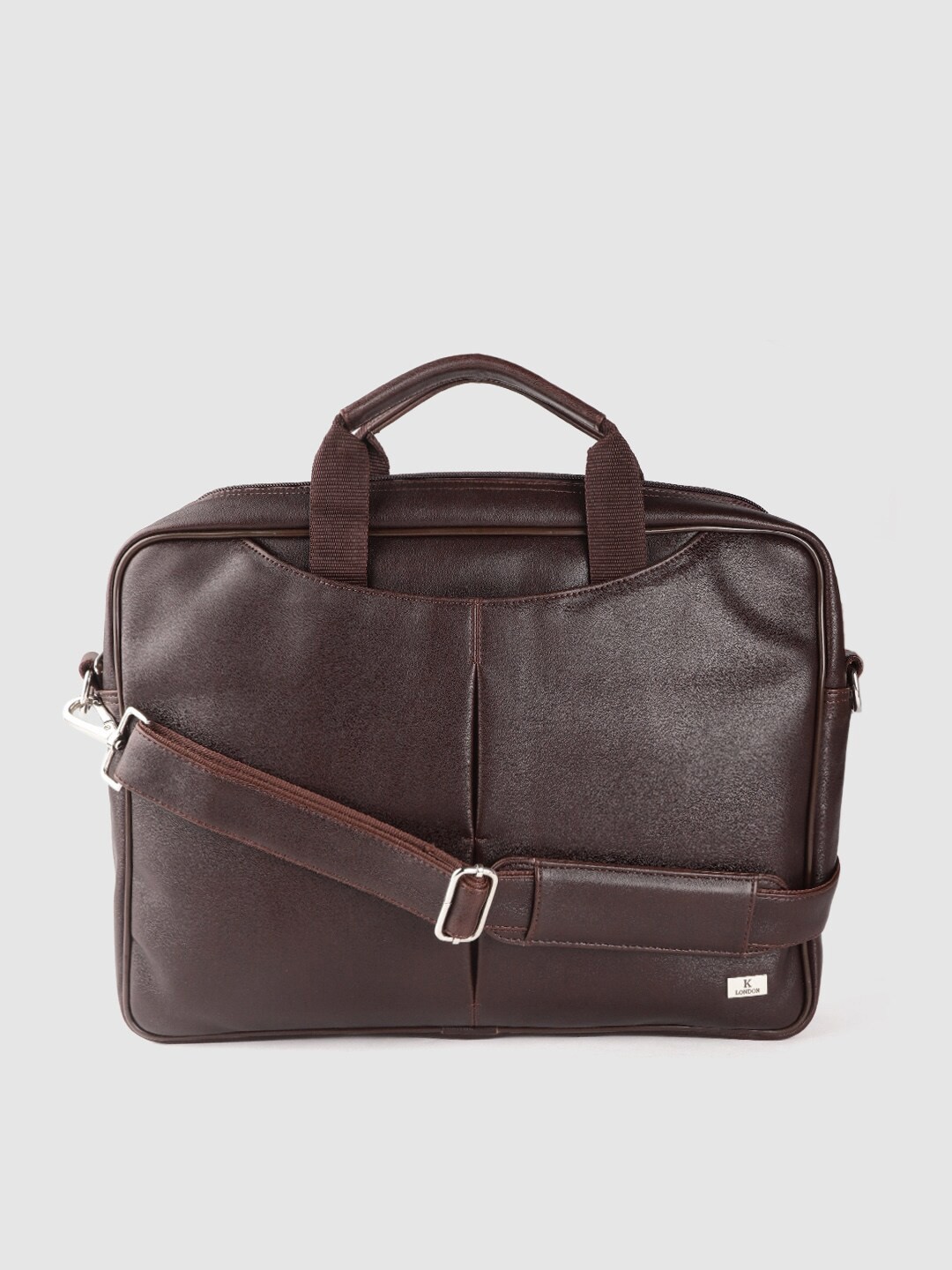 

K London Textured Messenger Bag, Brown