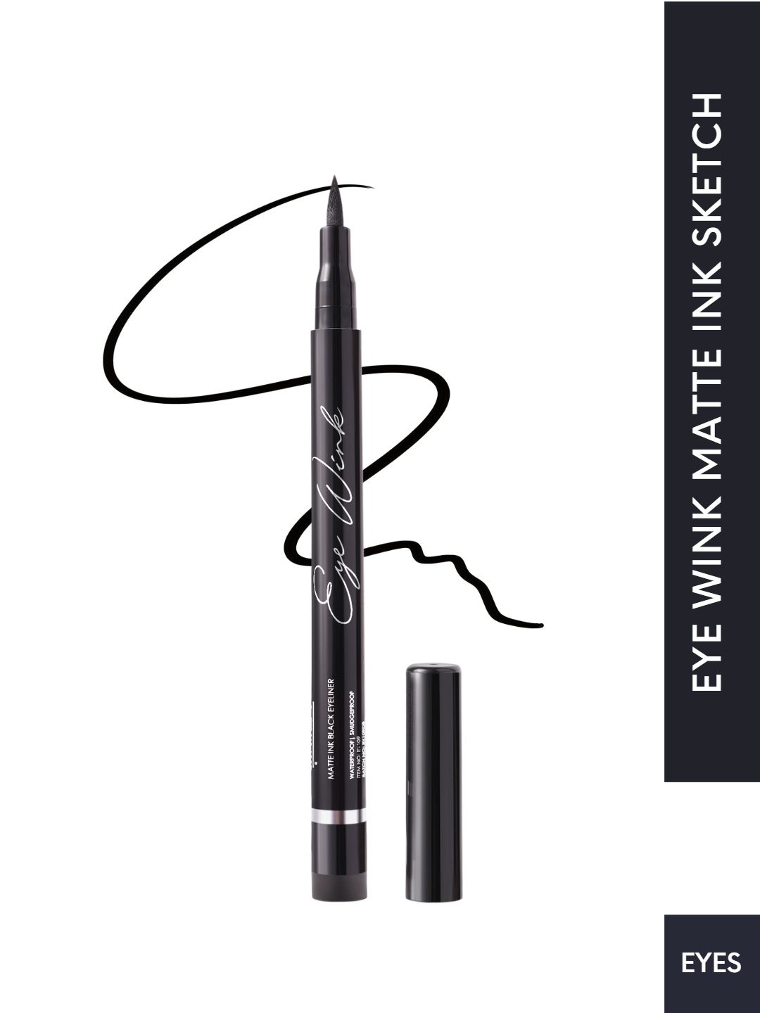

GLAM21 Eye Wink Highly Pigmented Matte Liquid Eyeliner Pen 1.2 g - Black 01
