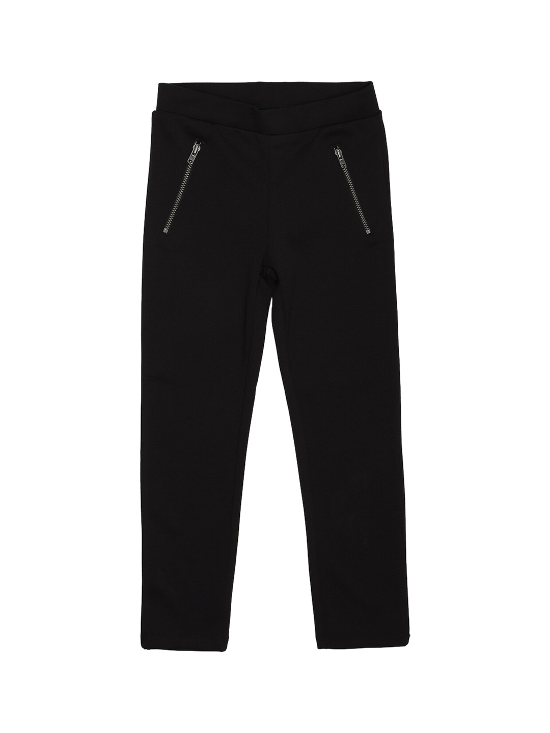 

Peter England Kids Girls Pure Cotton Treggings, Black