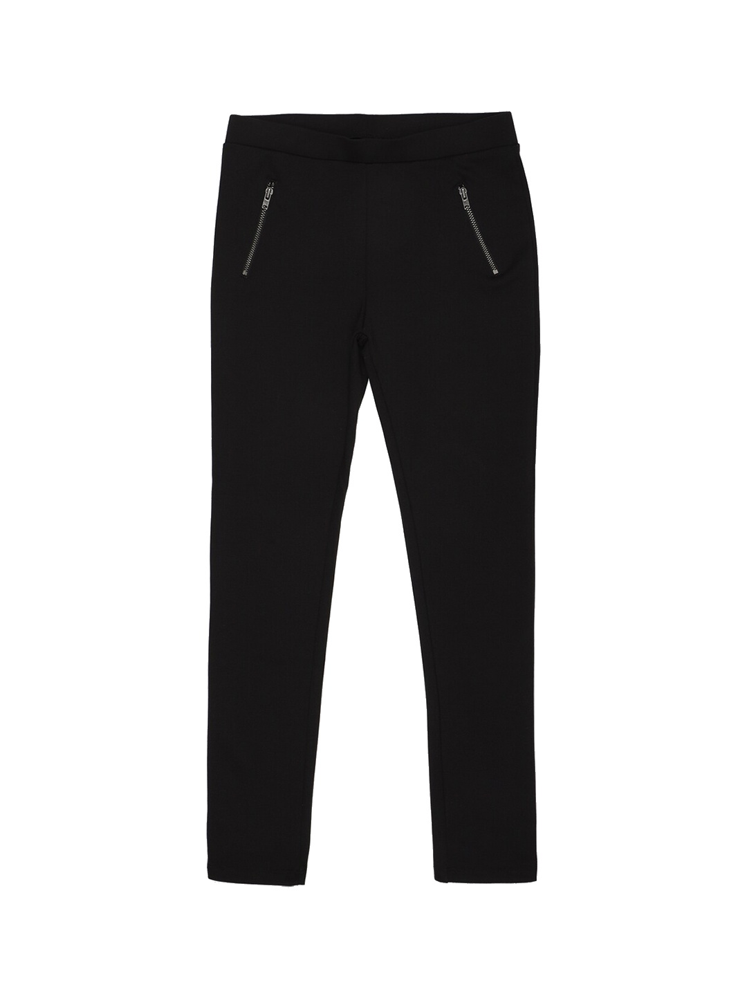 

Peter England Girls Regular Fit Pure Cotton Slip-On Treggings, Black