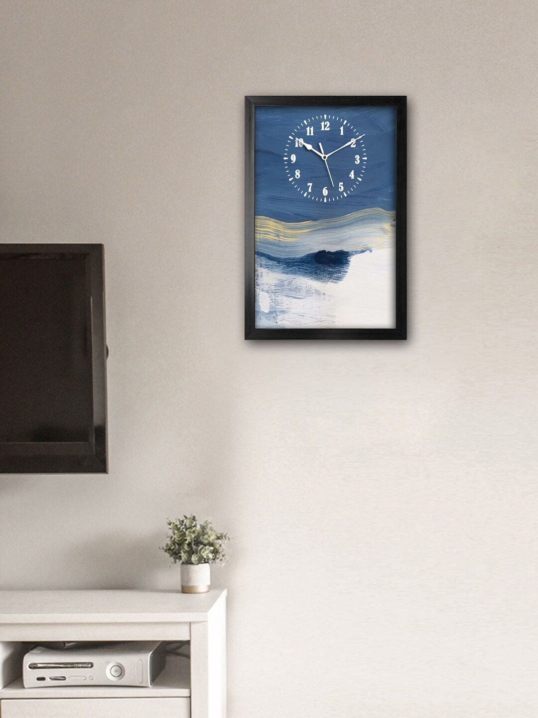 

999Store Blue & Grey Printed Traditional Wall Clock