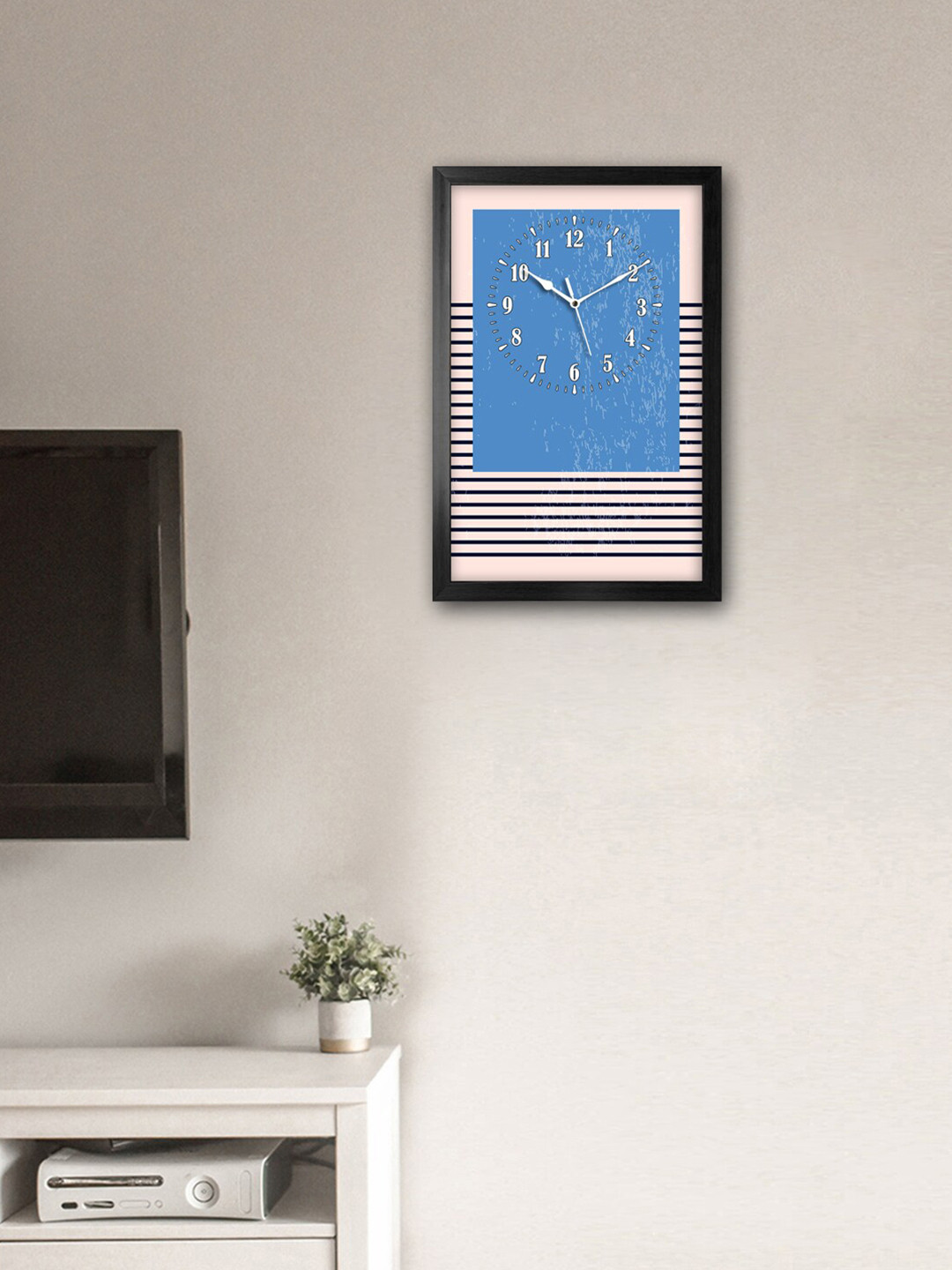 

999Store Blue & Grey Printed Traditional Wall Clock