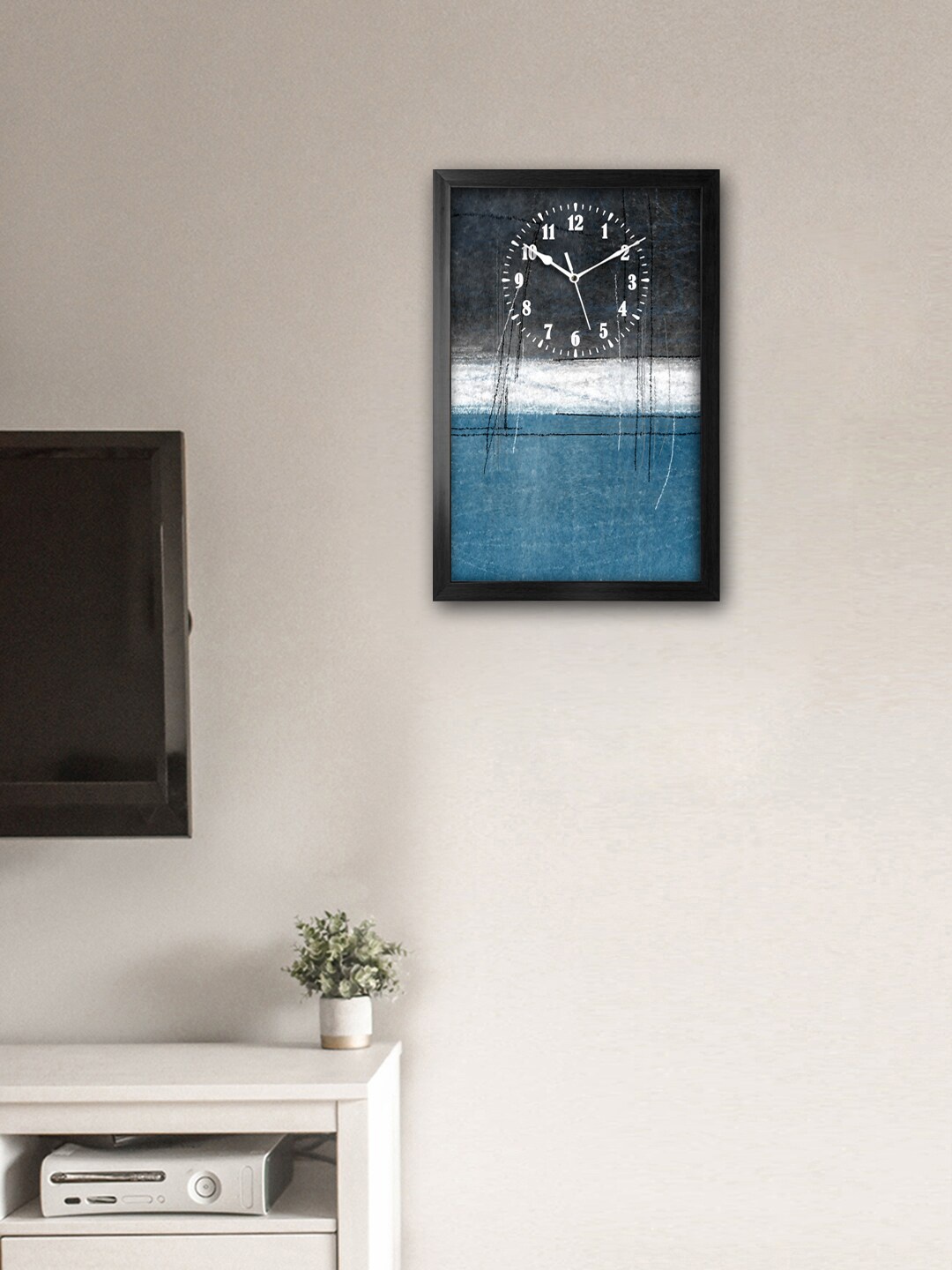 

999Store Blue & Grey Printed Traditional Wall Clock